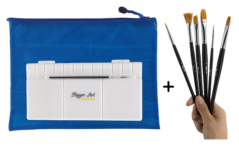 Rigger Art Short handle Paintbrush Set
